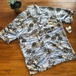 Pierre Cardin Hawaiian Shirt Size Large